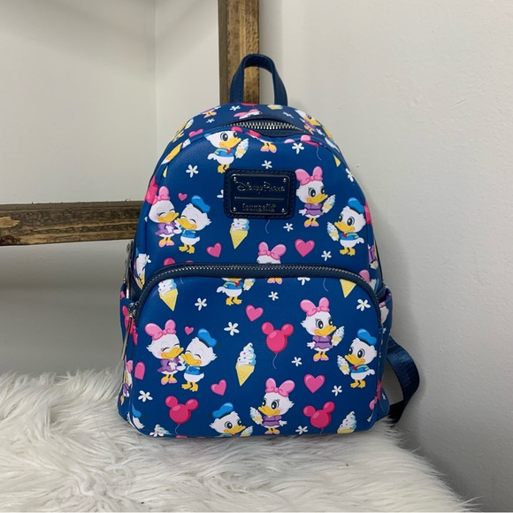 Loungefly Handbags - Loungefly Donald and Daisy Love Loungefly Mini Backpack